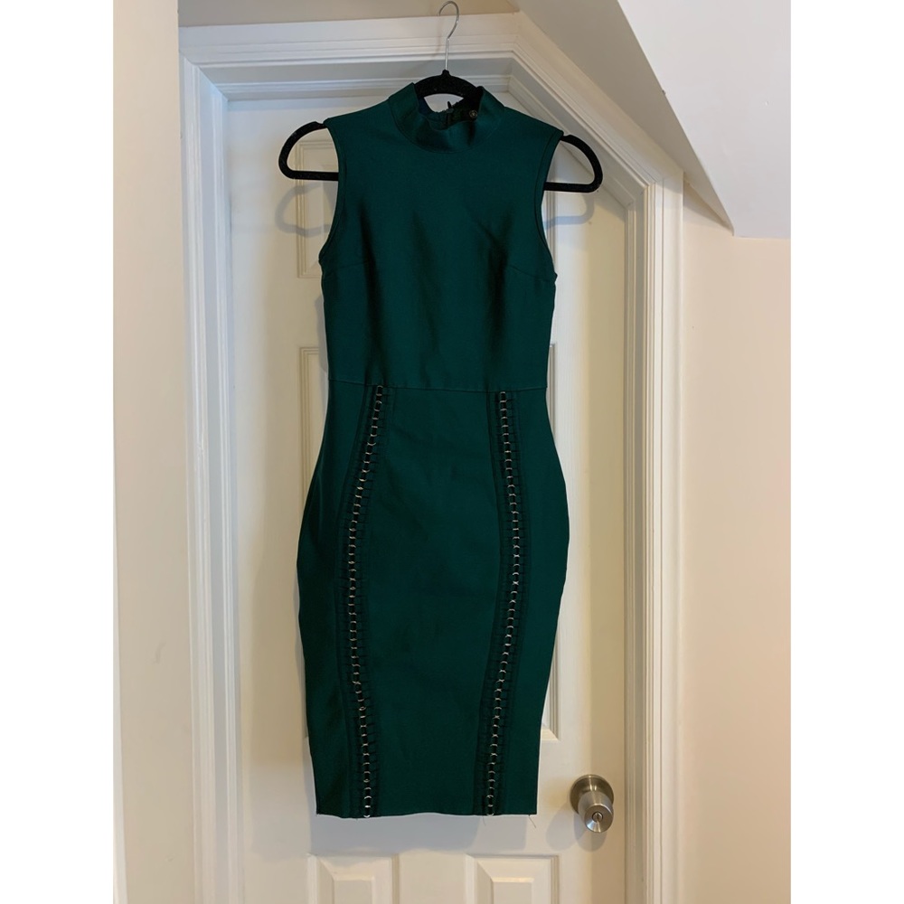 High Neck Bandage Dress